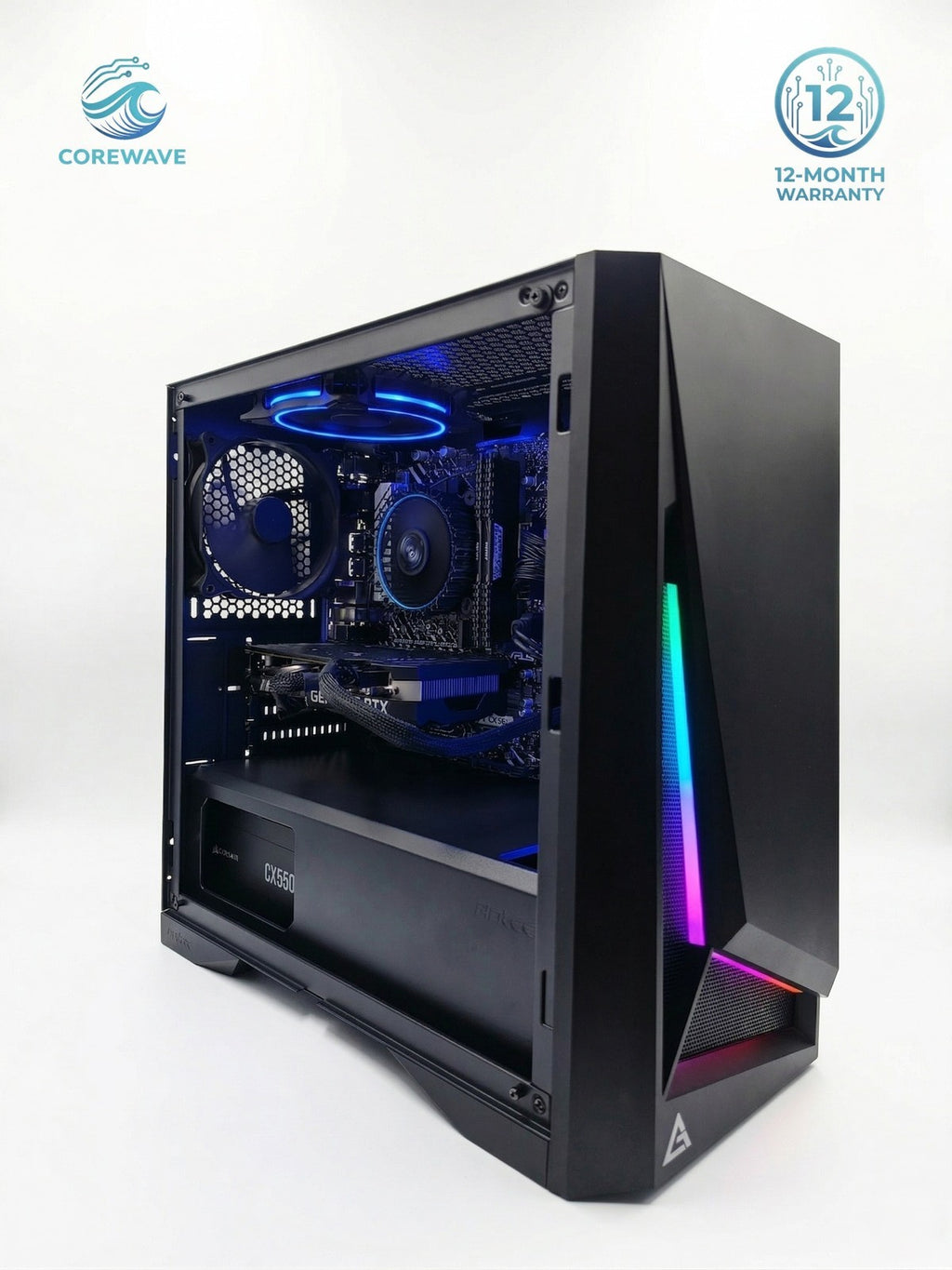 Gaming PC i5-12400F RTX 4060 16GB DDR4 1TB | 12M Warranty Micro ITX Antec Case