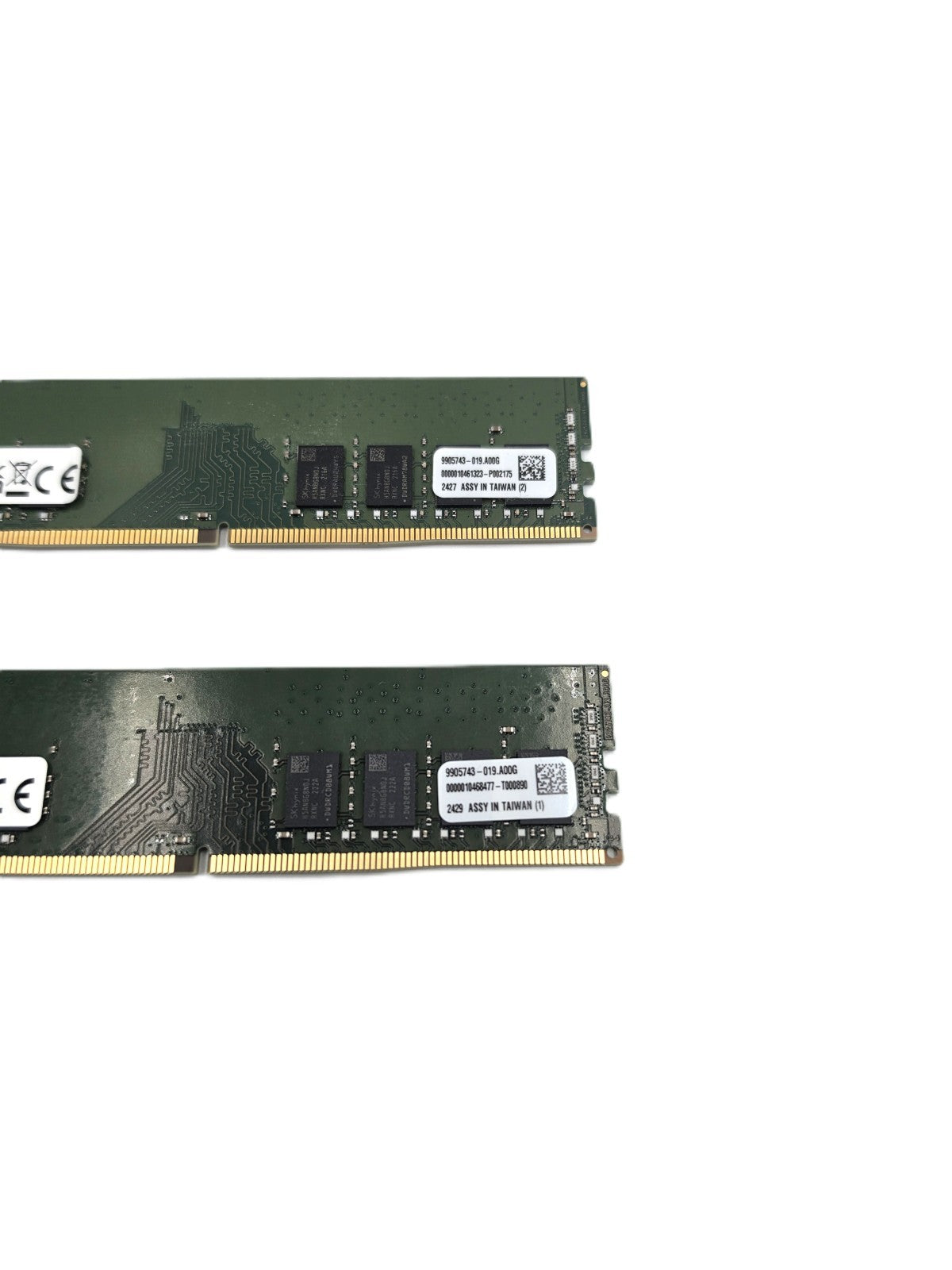 Kingston 16GB 2x8GB DDR4 3200MHz PC4-25600 RAM Memory KCP432NS8/8 Tested Working