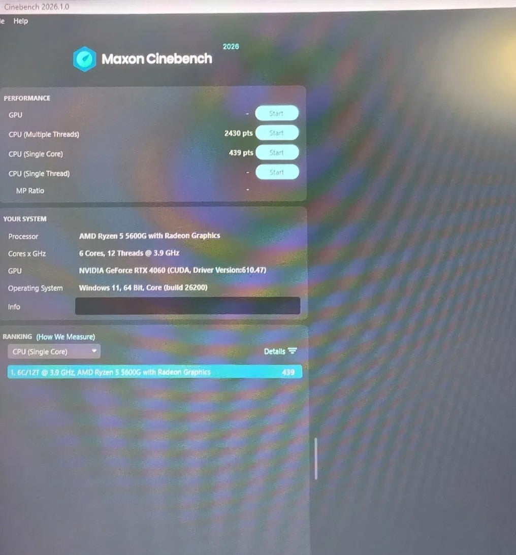 AMD Ryzen 5 5600G 6 Core 12 Thread AM4 CPU Radeon Vega Graphics Tested Working