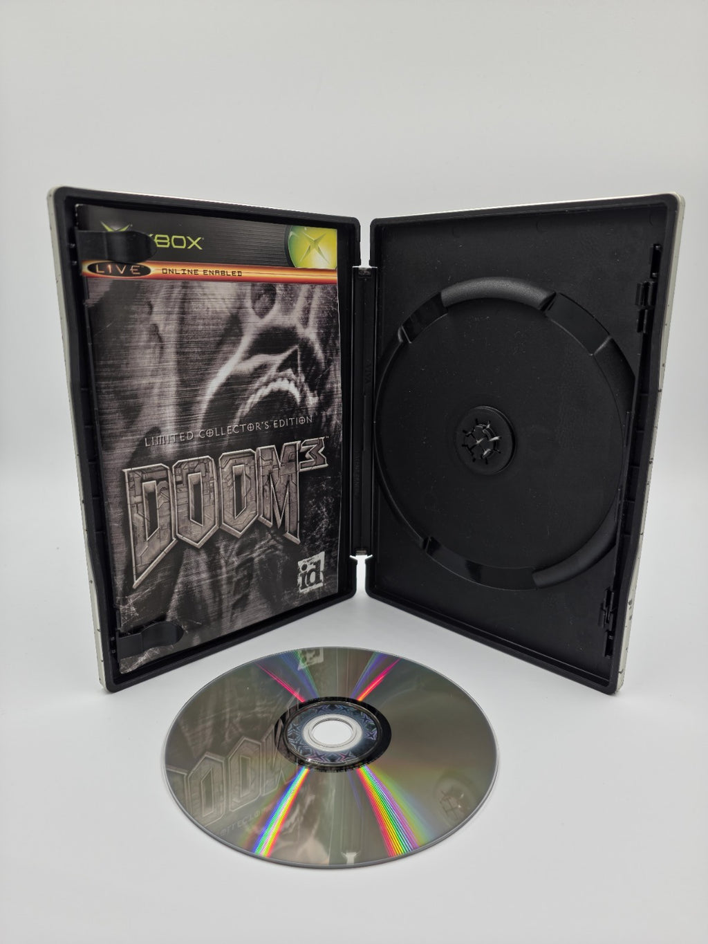 DOOM 3 Limited Collector’s Edition Xbox – Steelbook Tin + Manual – Original Disc