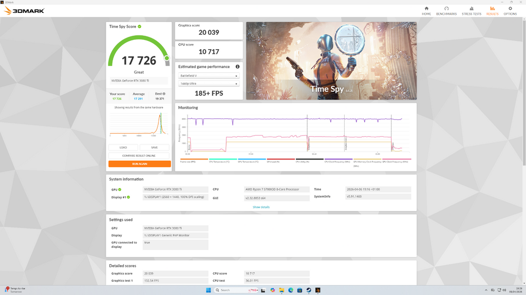 Gaming PC Ryzen 7 5700X3D RTX 3080Ti 32GB DDR4 1.5TB | 12M Warranty