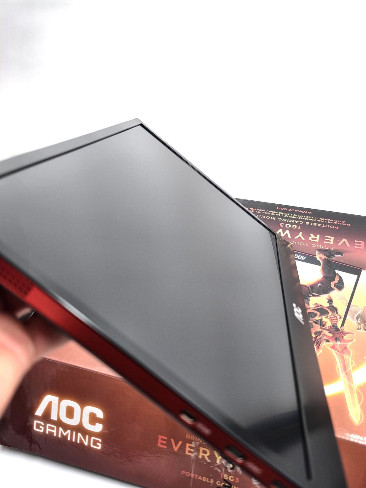 AOC 16G3 15.6 Inch Portable Gaming Monitor 144Hz IPS FHD USB-C Micro HDMI 1080p