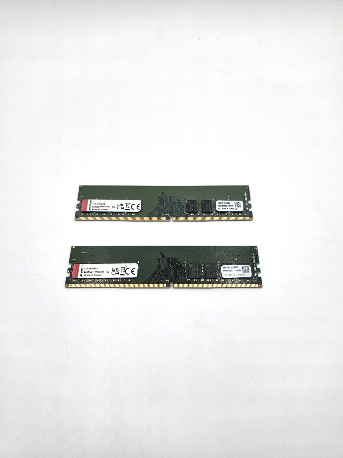 Kingston 16GB 2x8GB DDR4 3200MHz PC4-25600 RAM Memory KCP432NS8/8 Tested Working