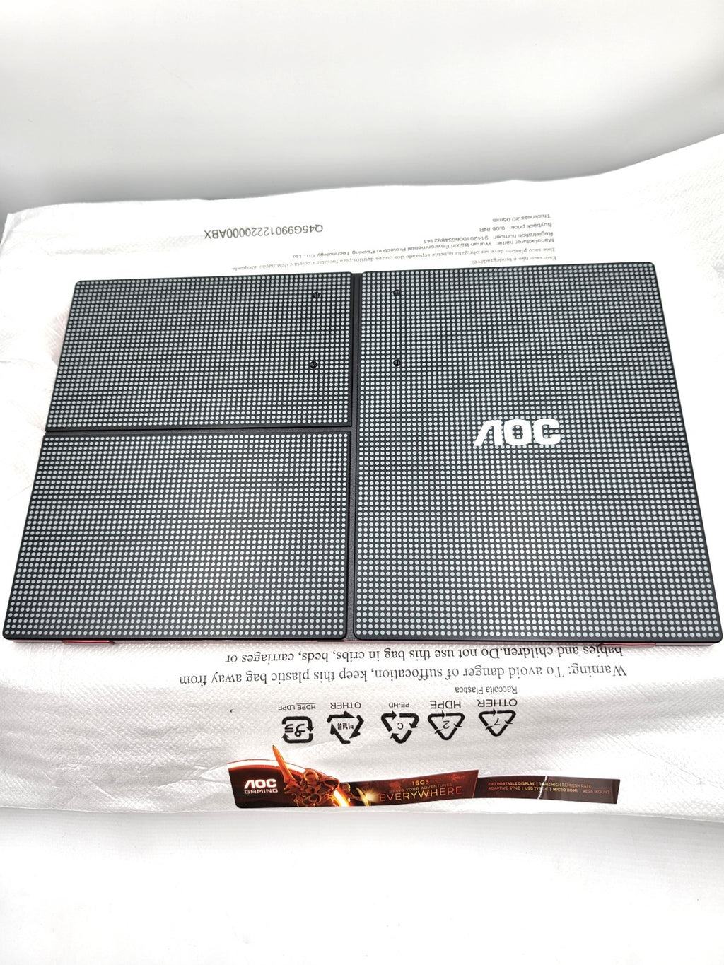 AOC 16G3 15.6 Inch Portable Gaming Monitor 144Hz IPS FHD USB-C Micro HDMI 1080p