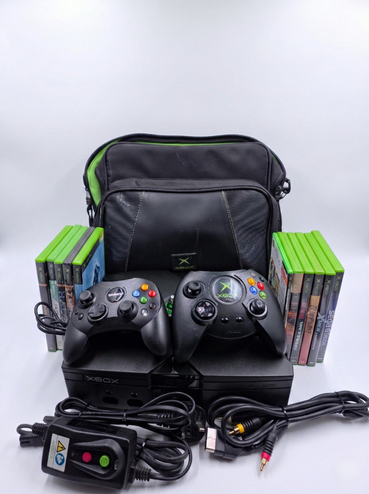 Original Xbox Console Bundle Disc Games Controllers Official Carry Case