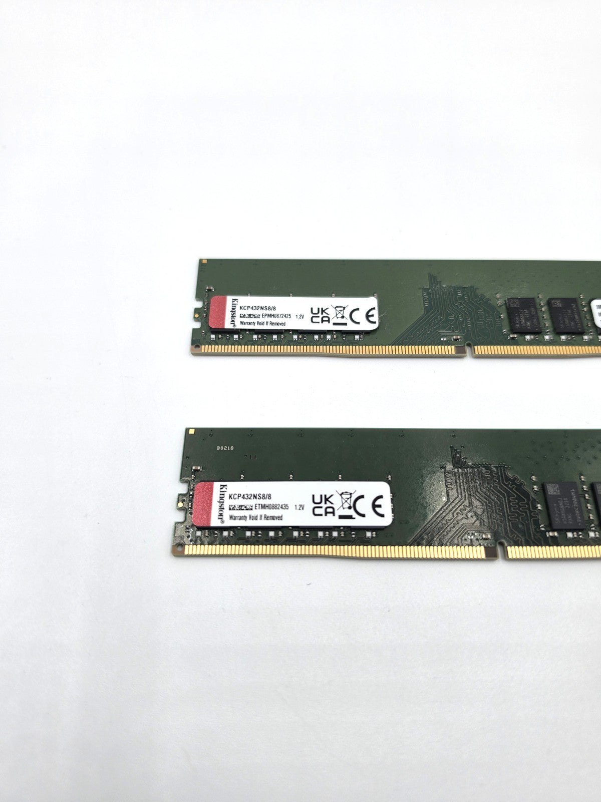Kingston 16GB 2x8GB DDR4 3200MHz PC4-25600 RAM Memory KCP432NS8/8 Tested Working