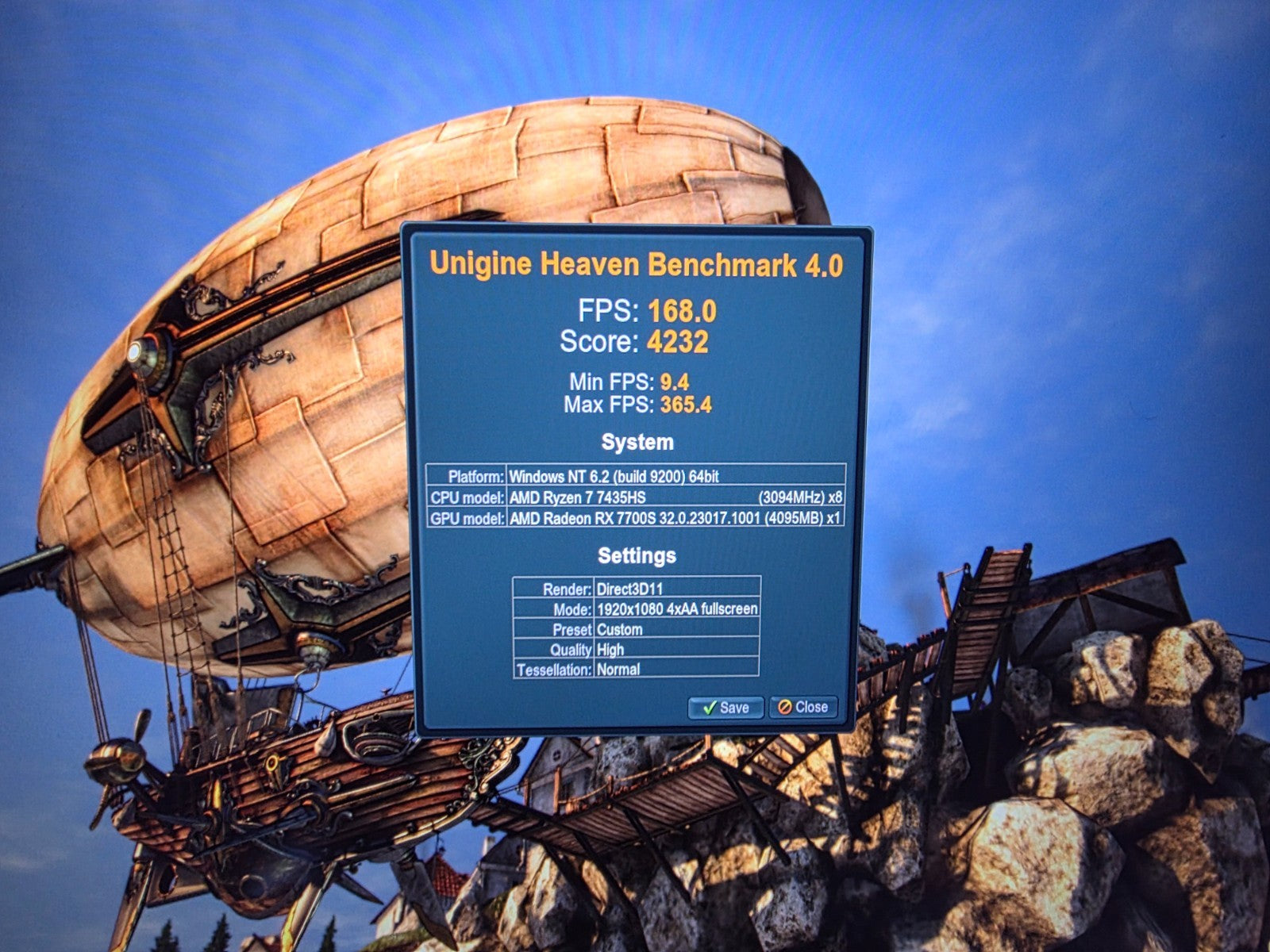 ASUS TUF A16 Ryzen 7 7435HS RX 7700S 16GB 1TB 165Hz 16” Gaming Laptop