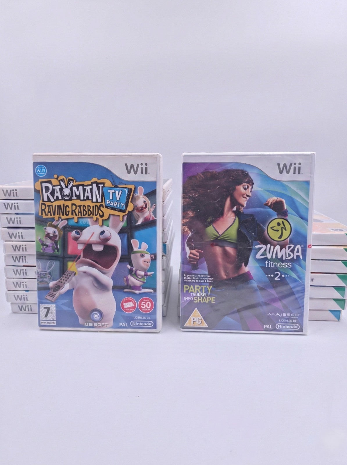 Nintendo Wii Games Bundle Job Lot – Disney, Big Brain, Guitar Hero, Zumba Sealed